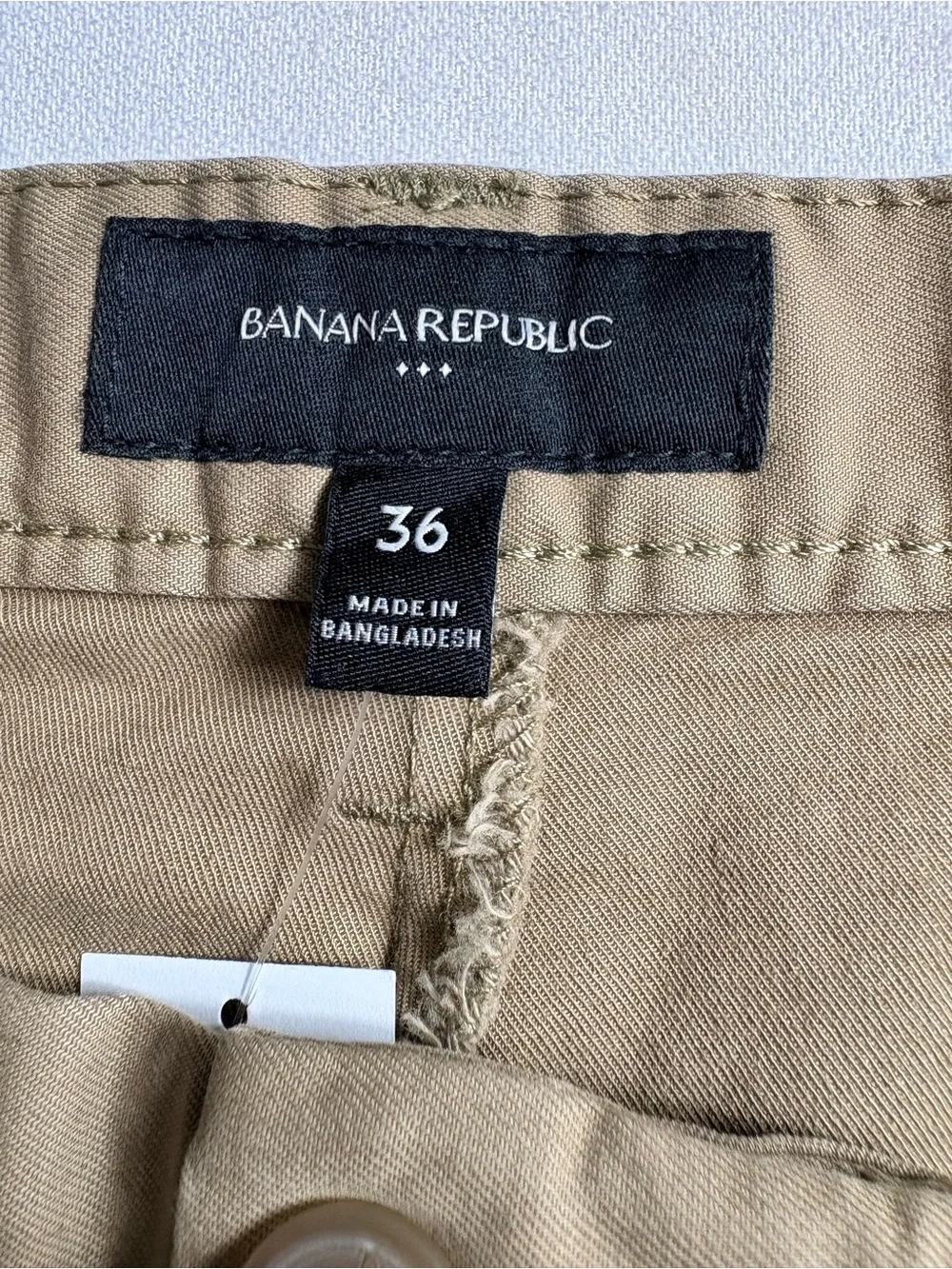 Banana Republic Tan Flat-Front Men's Shorts